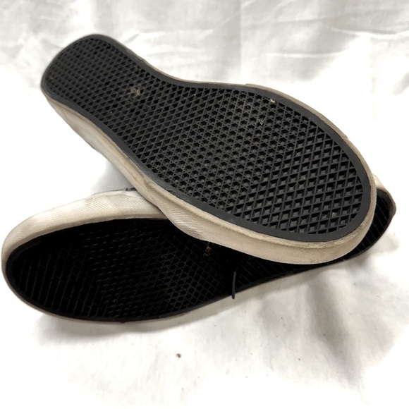 Vans Sk8 Hi Slim Metallic High Top Sneakers women’s 8 men’s 6.5 black silver - Picture 5 of 6